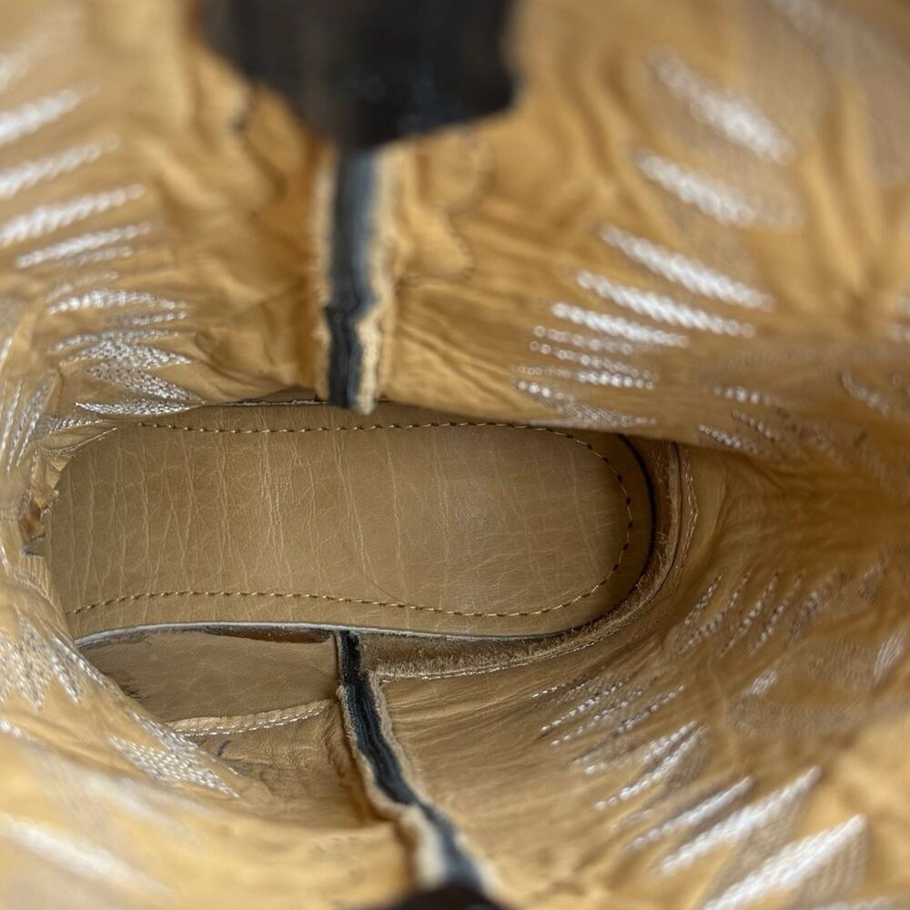 Old West Black Leather Western Cowboy Boots LF1510 Women's Size 7.5 Classic - Picture 11 of 12